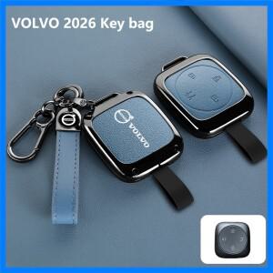 볼보 XC70 ES90 EX90 2026 차량용 스마트 리모컨 키 케이스 커버 엠블럼 아연 합금 스타일 보호 쉘 자동차