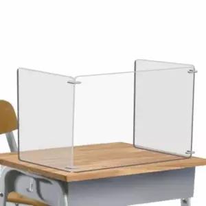 1인용 투명 칸막이 조립형 책상용 파티션 개인 공간 분리막 (WFJ5GRK)