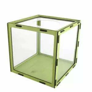 응모용 경품박스 연두색 우드 투표함 응모함 만들기 (WFJ5GT1)