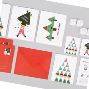 크리스마스 기념 카드 초대장 편지지 시즌 행사 인사장 (WFK46MA)