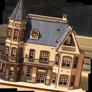 목재입체퍼즐 Laurel Town Home Black 3D나무입체퍼즐
