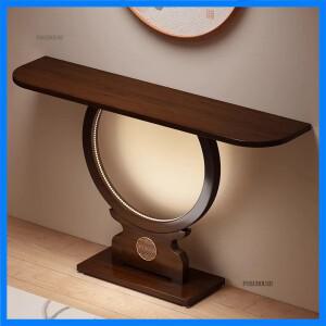 작은 아파트 엔드 테이블 중국식 콘솔 테이블 레트로 코너 테이블 현관 홀 라이트 럭셔리 포치 테이블 홈