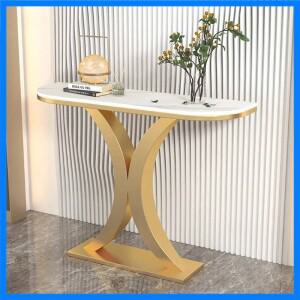 북유럽 테이블 조명 용 콘솔 럭셔리 거실 가구 입구 테이블 현대 복도 테이블 반원형 입구 테이블