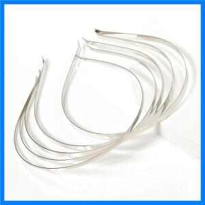 Jeweley 만들기 DIY 결과에 대 한 5pcs 빈 금속 머리 띠 머리 후프 밴드