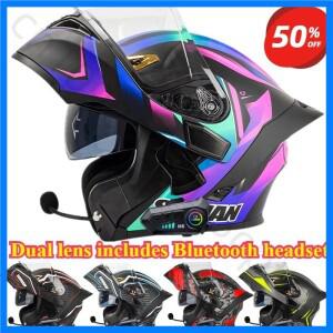 SOMAN 모듈러 플립 풀페이스 오토바이 헬멧 듀얼 바이저 렌즈 레이싱 Casco Casque Moto 승인