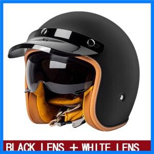 오토바이 복고풍 반 헬멧 오토바이 헬멧 겨울 3/4 남자 크루즈 미국 복고풍 헬멧 3/4