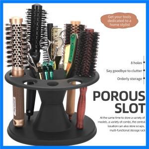 1Pcs 살롱 이발사 빗 PP 스토리지 스탠드 미용 빗 브러쉬 가위 철 롤 주최자 랙 헤어 스타일링 홀더 1Pcs
