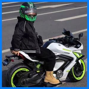 2025년 신형 어린이 오토바이 멋진 어린이 풀페이스 헬멧 안전 헬멧 사계절 인증 어린이 헬멧