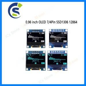 0.96 인치 IIC SPI 직렬 7/4Pin 흰색/파란색/노란색 파란색/노란색 OLED 디스플레이 모듈 SSD1306 12864 Ar
