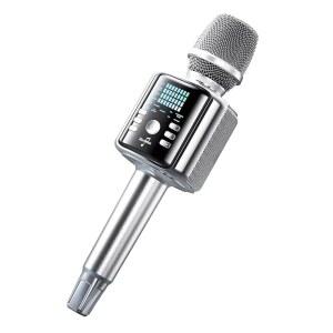 [미국배송] 스피커와 사운드카드가 장착된 젠뮤즈 프로페셔널 무선 노래방 마이크 서라운드 사운드와 일반 마이크를 뛰어넘는 다이내믹 픽업 기능을 갖춘 기계