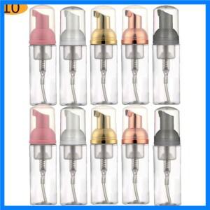 10PCS 60ml 래쉬 폼 병 채울 수있는 무스 속눈썹 페이스 클렌저 폼 펌프 디스펜서 샴푸 플라스틱 화장품 빈