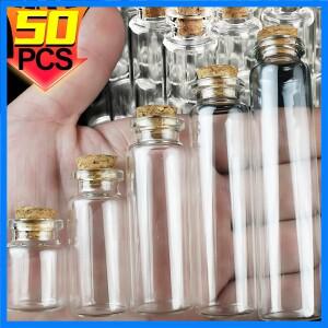 코르크 마개와 50/10PCS 미니 유리 병 DIY 장식 미니 유리 병 코르크 메시지 유리 병 소원 병 도매