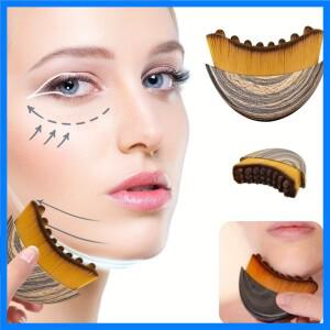 림프 컨투어 페이스 브러쉬 드라이 브러싱 페이스 브러쉬 림프 배수 마사지기 (얼굴 턱선 턱 라인 조형 피