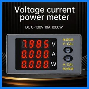 DC730 4자리 고정밀 LED 디지털 전압계 전류계 전력계 DC 0~100V 10A 1000W 전압 및 전류를 미세 조정할 수