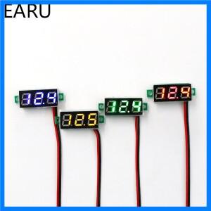 0.28 인치 DC LED 디지털 전압계 0-100V 전압 측정기 자동차 자동차 모바일 전원 전압 테스터 감지기 12V