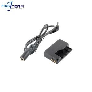 [호환품]DRE15 DC 커플러 및 5.5x2.1mm 암 케이블 LP-E12 더미 배터리 캐논 호환 EOS Rebel SL1 100D 디지