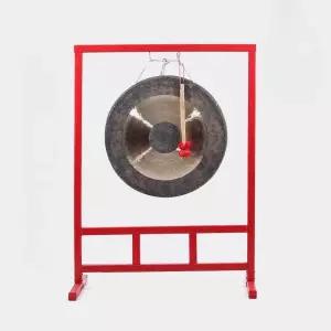 징 걸이 징거치대 거치대 레드 스탠드 징 사물 징받