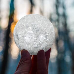 얼음 크랙 크리스탈 볼 장식품 거실 침실 사무실 탁상용  수집