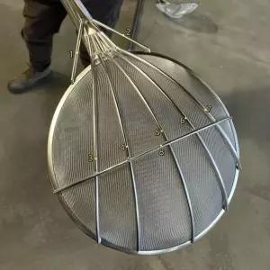 업소용뜰채 대형 스테인레그 스텐채망 급식 건지기 채망 튀김