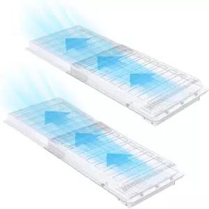 가구 하부용 Touri 2팩 마그네틱 에어 벤트 익스텐더 홈 플로어용 두꺼운 바닥 통풍구 디플렉터 업그레이드