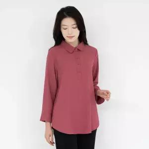 엄마옷 카라 반오픈 블라우스 1GHJ24189 중년여성 마담 60 70대  빅사이즈 할머니