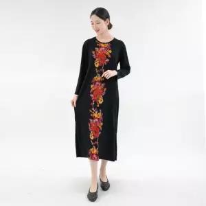 엄마옷 골지 원피스 홈웨어 1GHJ24485 중년여성 마담 60 70대  빅사이즈 할머니