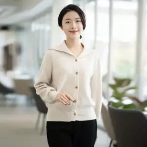 엄마옷 카라 니트티 가디건 1GHJ24051 중년여성 마담 60 70대  빅사이즈 할머니