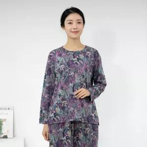 엄마옷 페이즐리꽃 상하세트 홈웨어 1GHJ25070 중년여성 마담 60 70대  빅사이즈 할머니