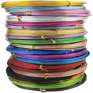 주얼리 공예 제작을 위한 Inspirelle 20가지 색상의 알루미늄 와이어 구부릴 수 있는 금속 각 색상별