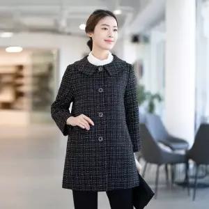 엄마옷 카라 트위드 자켓 1GHJ24276 중년여성 마담 60 70대  빅사이즈 할머니