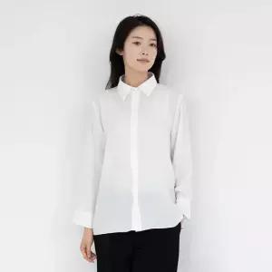 엄마옷 카라 무지오픈블라우스 1GHJ24181 중년여성 마담 60 70대  빅사이즈 할머니