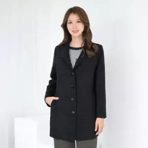 엄마옷 트위드 카라 하프코트 1GHJ24471 중년여성 마담 60 70대  빅사이즈 할머니