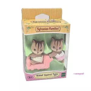 실바니안패밀리 호두다람쥐 인형 쌍둥이 어린이 동물 장난감 선물jkl608