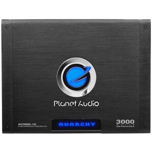 [미국배송] PLANET 오디오 AC3000.1D 클래스 D 모노블록 차량 증폭기 - 3000 고출력 1옴 저레벨 입력 저역 통과 크로스오버 베이스용 서브우퍼 연결