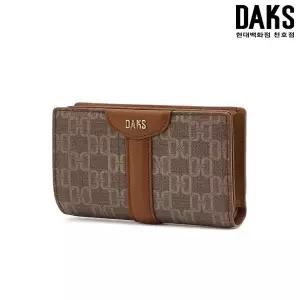 [닥스] DCWA6E803 세인트바넷 브라운 DD패턴 반지갑 닥스핸드백 DCWA6E803W2
