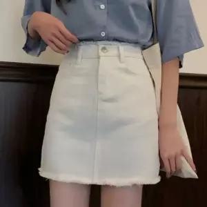 하이웨스트 A라인 데님 미니 스커트 여성 꾸안꾸 포멀룩 (WFK61QV)