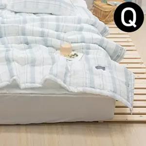 간절기 퀸 블루 샤브레 이불 여름 (WFJQZ7L)