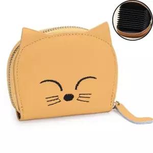 귀여운 여우 카드지갑 고양이 반지갑 지퍼 휴대 지갑 (WFJ5X7I)
