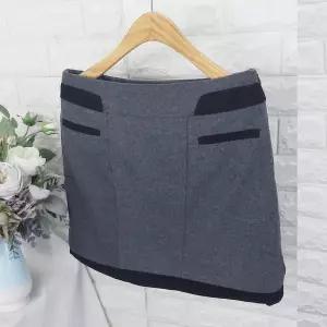 [쿨젠]zent 울 이중스커트 SOK 미니스커트 H라인 모직스커트 정장스커트 오피스룩_P414218985