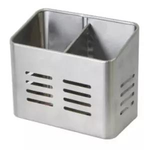 다용도 스텐레스 수저통 사각형 주방 용기 국자 수저 정리함 (WFJ6VG9)