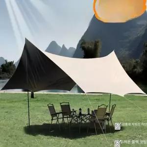 블랙코팅 타프 방수천 야외 사각형 옥상 도킹 그늘막 캠핑 캠핑용
