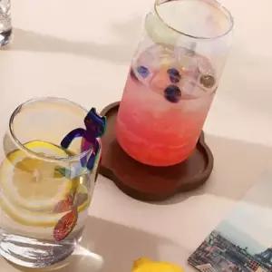 오로라 레인보우 유리컵 주스용 음료컵 (WFK69PD)