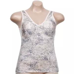 플라워 세련된 나염 인견 소재 노와이어 부직포 (WFJ6C0V)