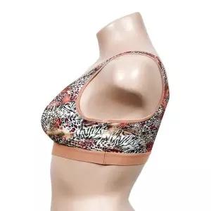 레오파드 매혹적인 패턴 여성 런닝형브라 (WFJ6C71)