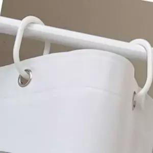 샤워커튼 방수 화이트 공간 분리 커튼 80x180 욕실 가림막 (WFK6AP3)