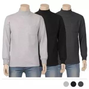 고품질 면스판 겨울 목폴라 폴라티 목티 폴라 면 남자 니트 (WFJRERH)