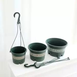 (그린색 2호) 행잉 포트화분 20x13cm/화분/공중/걸이/걸이형/거실/식물/공중부양/행거/실내용/소품/걸이식
