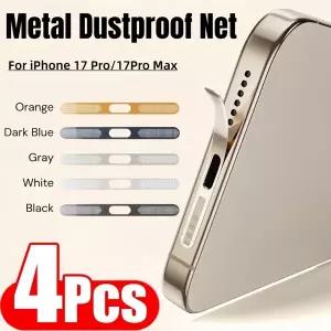 아이폰 17 프로 맥스 17프로용 내마모성 스티커 4개 메탈 방진망 이어피스 스피커 홀 보호기 방진망