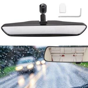 [미국배송] ZLPTEAM 10인치 유니버설 백미러 인테리어 백미러 키트 쉐보레 포드 도요타 닛산 지프 혼다 스바루 현대 기아 마쓰다 뷰익 등과 호환되는 핏 타입.