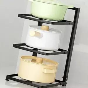 높이조절 주방 정리대 냄비 받침대 후라이팬 정리함 도구 (WFK6C8M)
